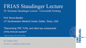 thumbnail of medium 29. Hermann Staudinger Lecture: "Discovering TNF, TLRs, and other Key Components of the Immune System"